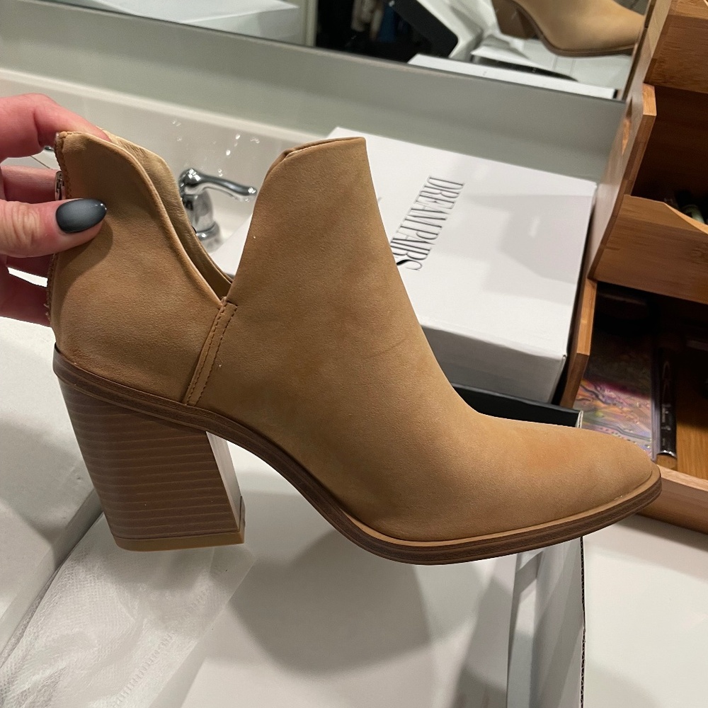 Tan ankle boots